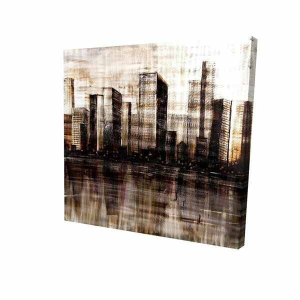 Fondo 32 x 32 in. Sketch of the City-Print on Canvas FO2789273